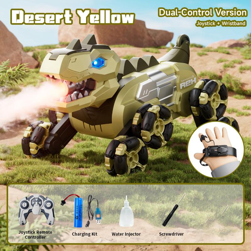 2026 Multifunktionale Y12 Dinosaurier Fernbedienungsautos 8WD RC Stunt-/Gesten-Erkennung RC Drift-Auto mit LED-Licht und Sprühfunktion Elektrisches Kinderspielzeug Geschenke