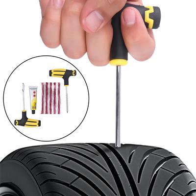 Nástroj na opravu pneumatik pro auta Sada na opravu pneumatik Sada hrotů Sada nářadí pro bezdušové pneumatiky Auto Bike