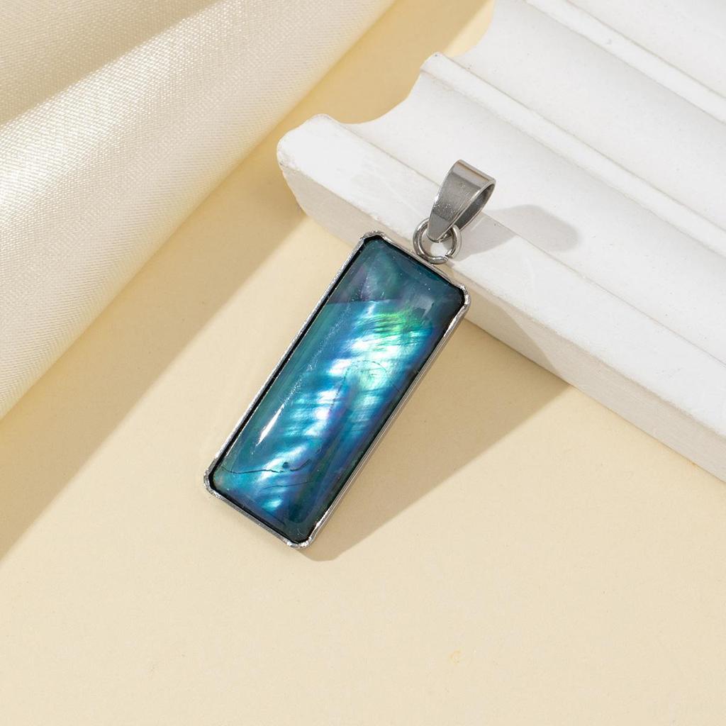 2Pcs Simplified Pendant Natural Shell Rectangle Pendant 36x11mm For Jewelry Making DIY Necklace Bracelet Earrings Accessory