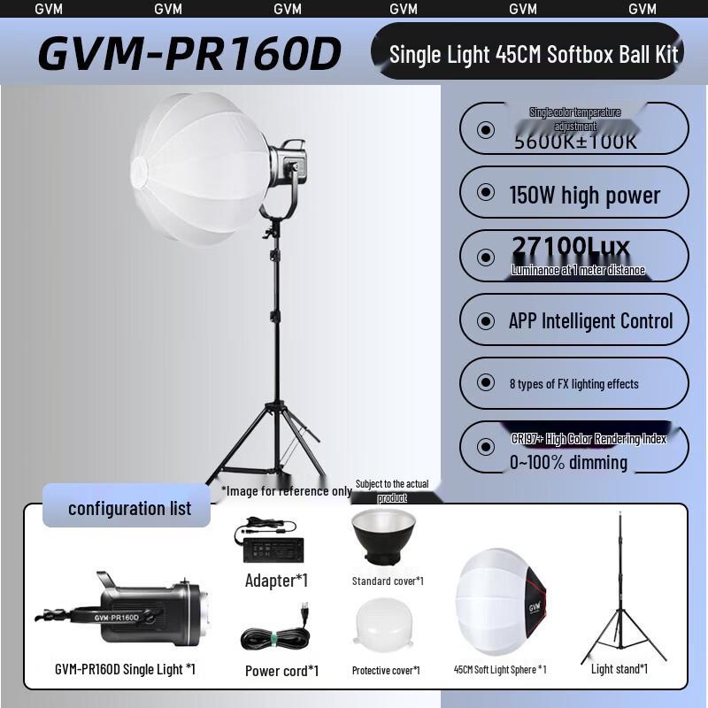GVM 150W RGB LED Video Spotlight
