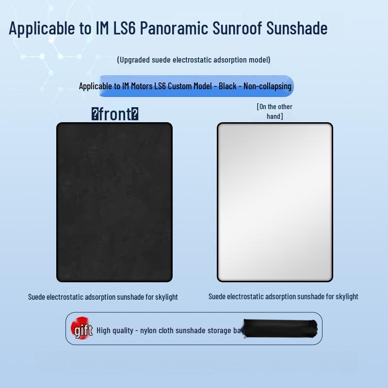 ZEEKR 23 LS6 Sunroof Opaque Static Sunshade: Heat Insulation, Sun Protection, Privacy, Camping Baffle