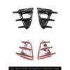 Für Toyota 86 GT86 2016-2020 Autoaufkleber Frontstoßstange Seitenbelüftung Spoiler Canard Abdeckungen Karbonfaser-Look Glänzendes Schwarz Zubehör
