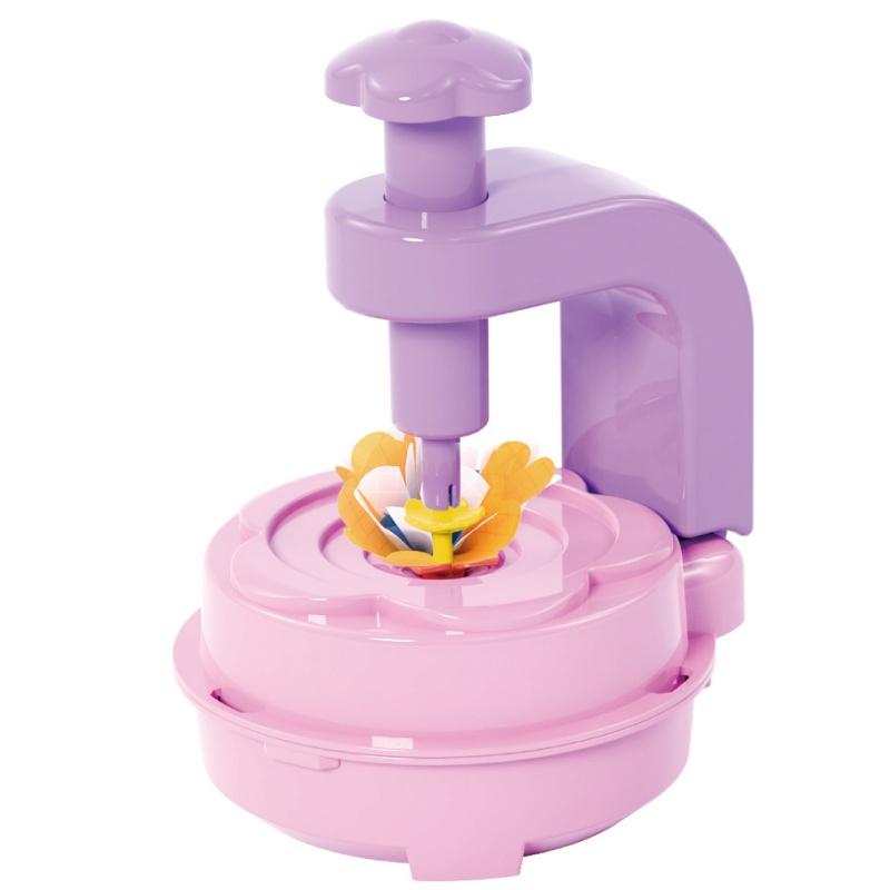 

Детский набор для рукоделия «Сделай сам», машина для тиснения, сенсорный подарок для обучения девочек искусству и ремеслам, ручной пазл, тканевый букет, игрушка розовый