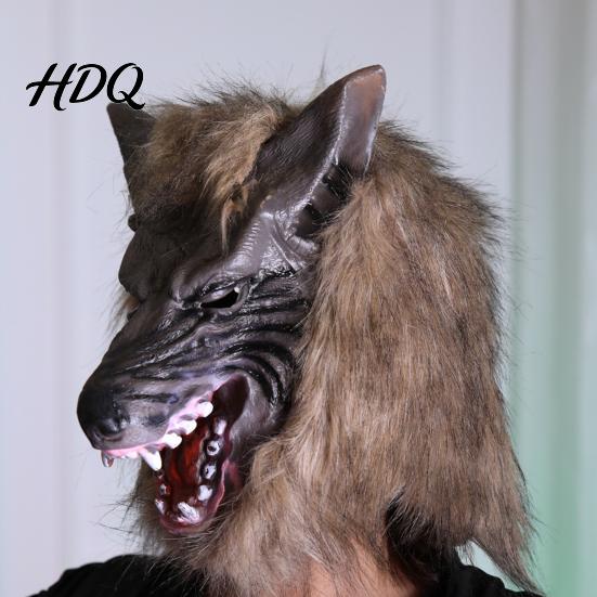 Werewolf Cosplay Gear Realistic Claws Gloves, Furry Black Wolf Paw Costume Headgear, Halloween Durable Gloves Beast Animal Props for Party Cosplay,