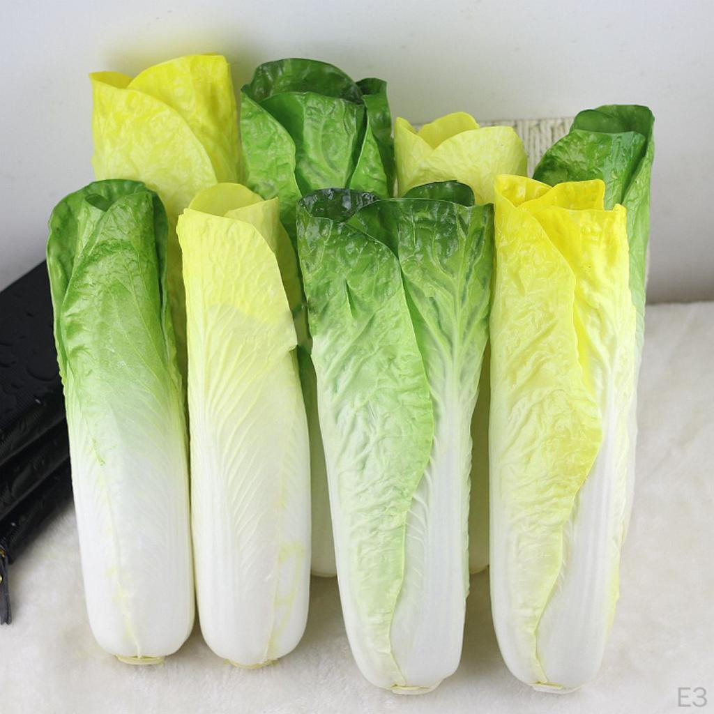Artificial Green Cabbage Loofah PVC Vegetable Educational toy Decor Ornament