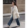 Women's Hooded Mid-length Wool Blend Coat