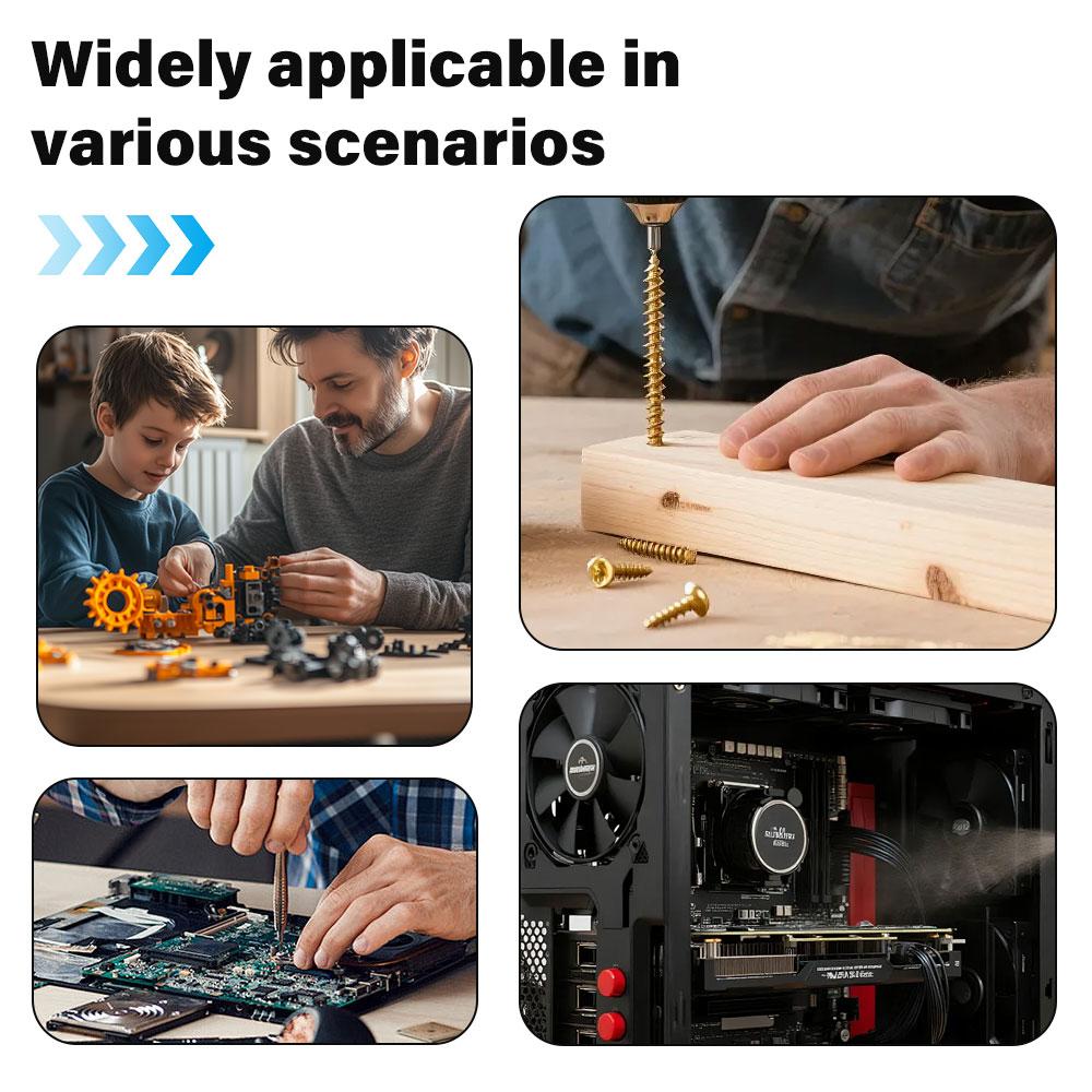 Cordless Electric Screwdriver USB Rechargeable Wireless Impact Drill Portable Screw Driver Repair Hand Tool