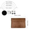12Pairs Wood Knitting Needle 3.5-10mm Interchangeable Circular Knitting Needle Set with Storage Bag for Sweaters Scarves