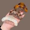 Elegant Amber Triangular Hair Claw Clip with Shimmering Color Elegant Hair Styling Accessories For Women Updos Buns
