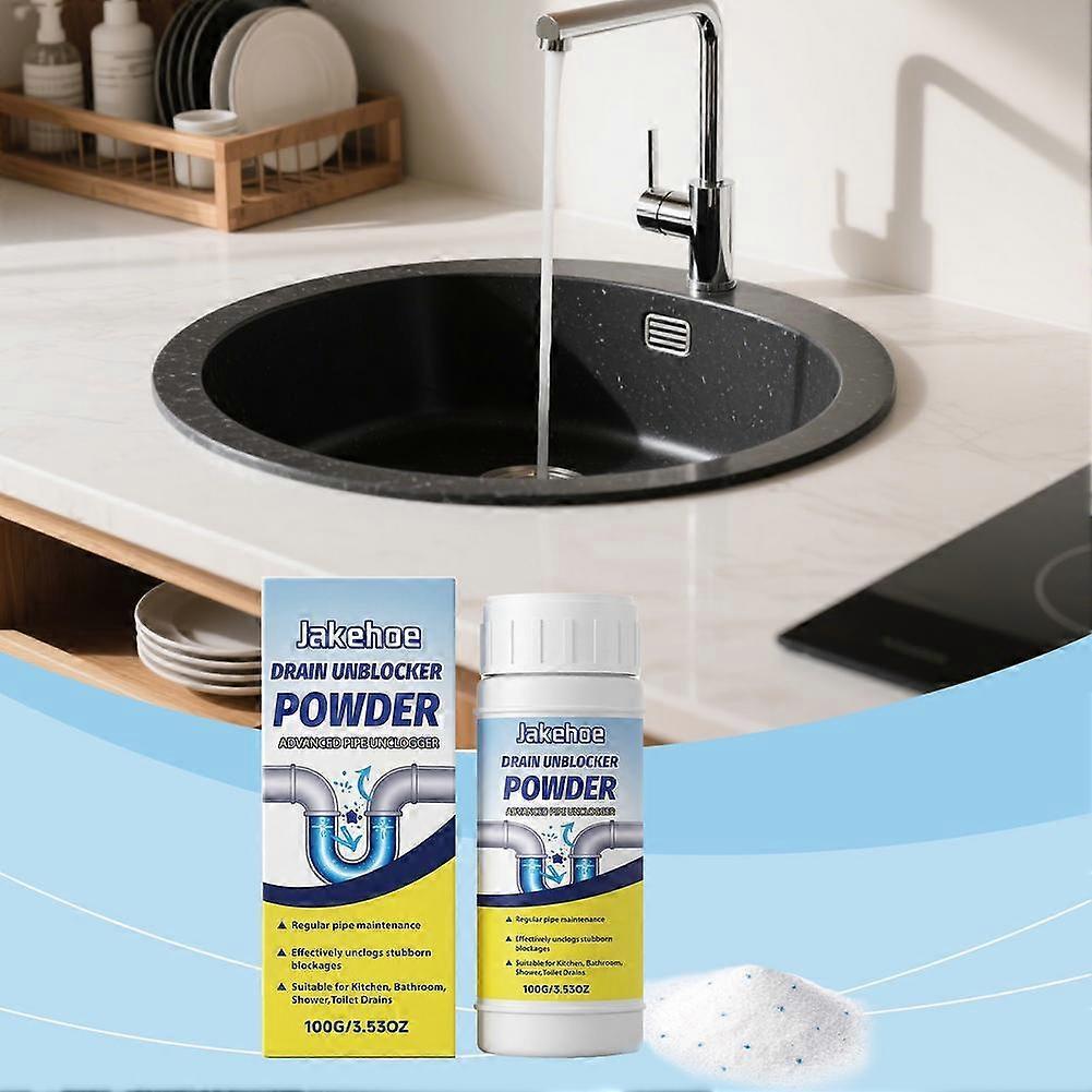 Drainage Pipe Cleaning Powder, Kitchen And Bathroom Drainage Pipe Cleaning-100g