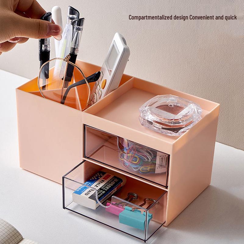 Desktop Drawer Organizer: Space-Saving Storage Box for Office, Dorm, or Desk Stationery.