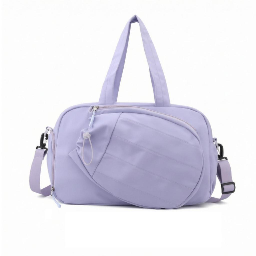 Versatile Sports Bag with Racket Compartment Spacious Dry-Wet Separation