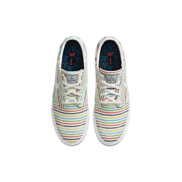 Nike Sb Zoom Stefan Janoski Canvas Multi Color Pinstripes AQ7878-100