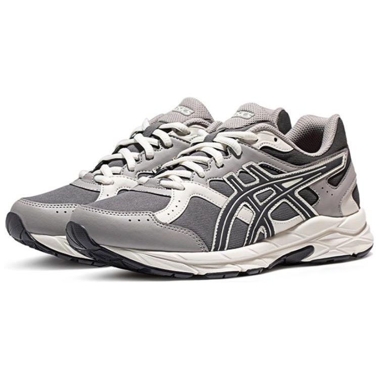 Asics Gel-Contend Cn Comfortable Breathable Fabric Synthetic Leather Durable Low-Top Casual Running Shoes Women sneaker Gray 1012B463-020