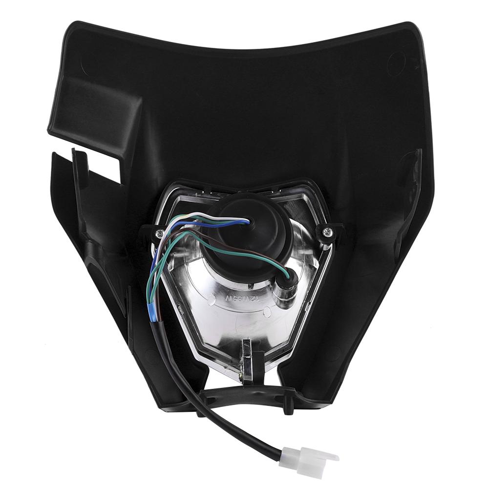 Motorcycle Grimace Headlamp Lens ABS Front Light Housing Large Headlight Lampshade