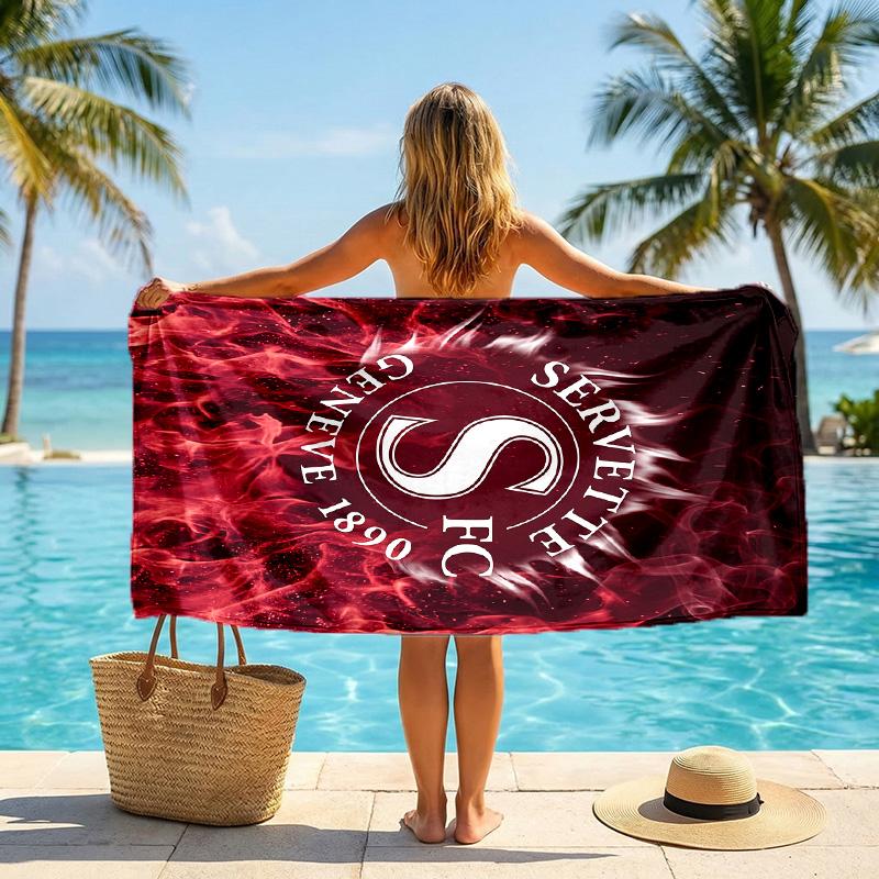 Servette FC stampa Asciugamano da Spiaggia Quick Dry Microfibra Assorbente Portatile da Viaggio Asciugamano per Nuoto