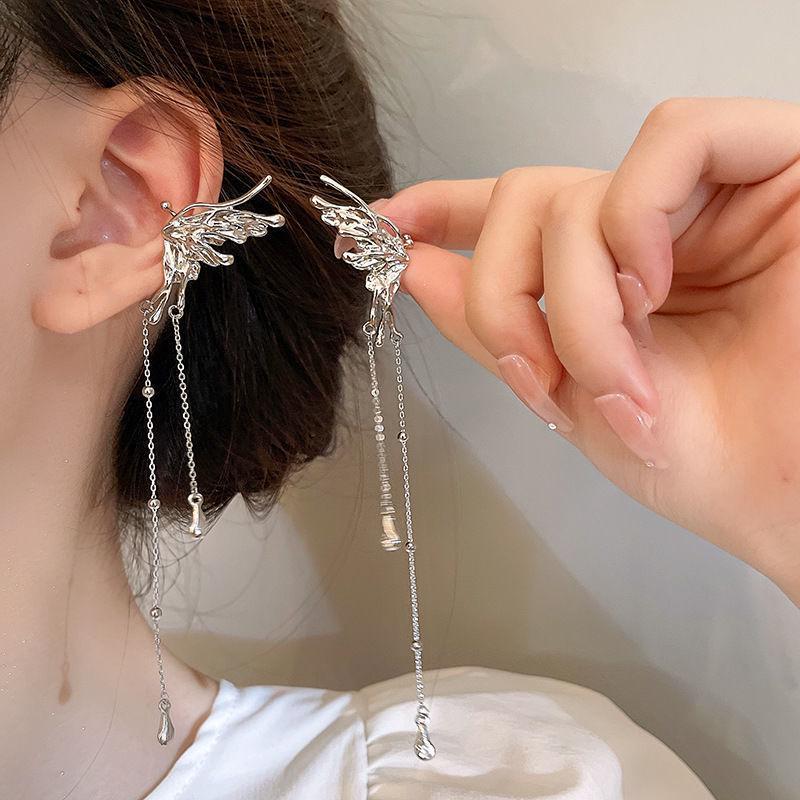 Butterfly Fairy Tassel Ear Clip: Versatile, Exquisite, No Ear Hole Needed for a Luxury Feel