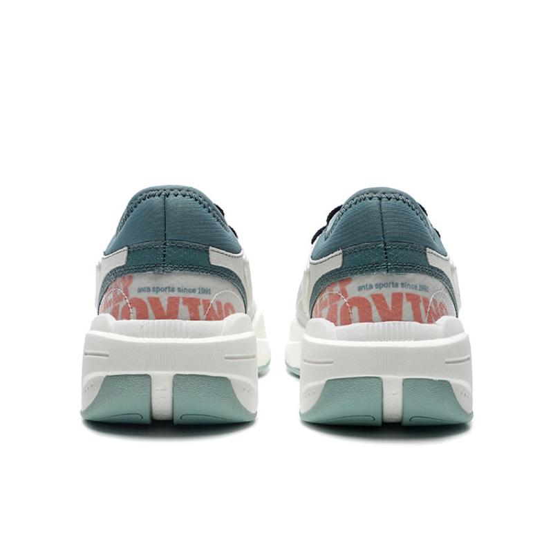 Anta Life Collection Cushioning Anti-Slip And Wear-Resistant Low-Top Sports Casual Shoes Men's Cyan White Sneakers 112228081-5