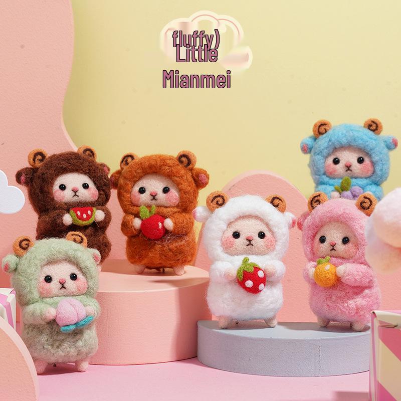 Kit Artizanal DIY Oaie din Pâslă de Lână - Ornament Handmade & Antistres