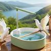 Electric Bird Fountains Parrots Water Circulations Bathhouse Parrots Bathtubs for Feathered Friend
