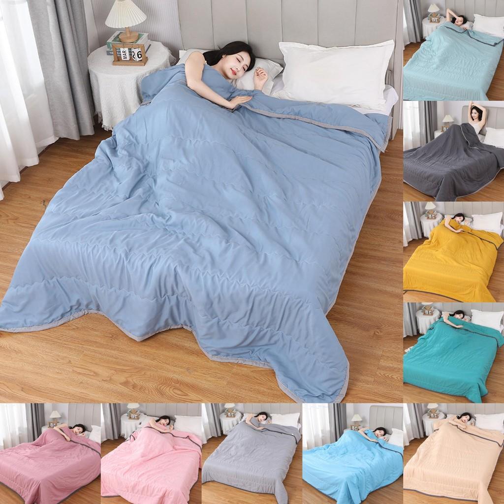 Couette d'été en coton lavable à l'eau avec teinture active pour chambre à coucher et dortoir