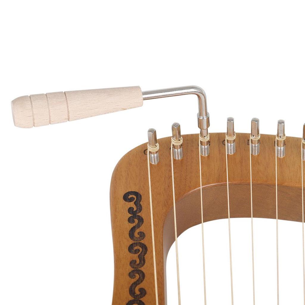 16-Saiten Lyra Harfe, 16 Töne Mahagoni, Tragbares Kleines Musikinstrument