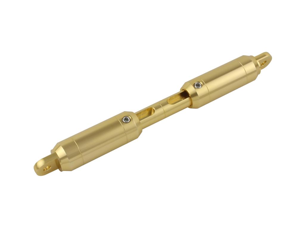 POSH FAITH Adjustable Handlebar Brace Adjustable Sold Champagne (Shaft Only), Length 147-228mm (Clamp Separately), Gold, 090367-12