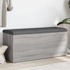 VidaXL Storage Bench, Storage Chest with Cushion, Organizer for Clothes Toys Hallway Living Room, Modern, Sonoma 835059