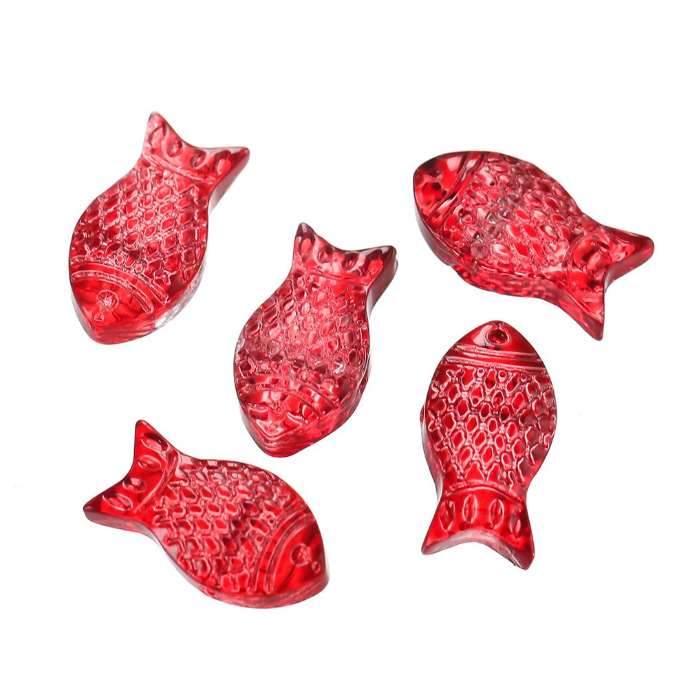 10pcs/lot Gradual Small Goldfish Glass Beads Crystal Czech Spacer Beads For DIY Jewelry Making Necklace Handmade Accessories