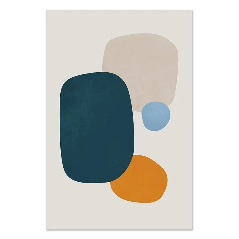 Abstract Geometry Line Color Block Posters And Prints Wall Art Canvas Painting Nordic Wall Pictures For Living Room Home Decor