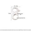 S925 Sterling Silver Figure Eight Buckle Spring Bracelet/Necklace Connector