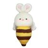 Cute soft bunny bee doll plush toy lying down rabbit bee doll girl soothing rag doll