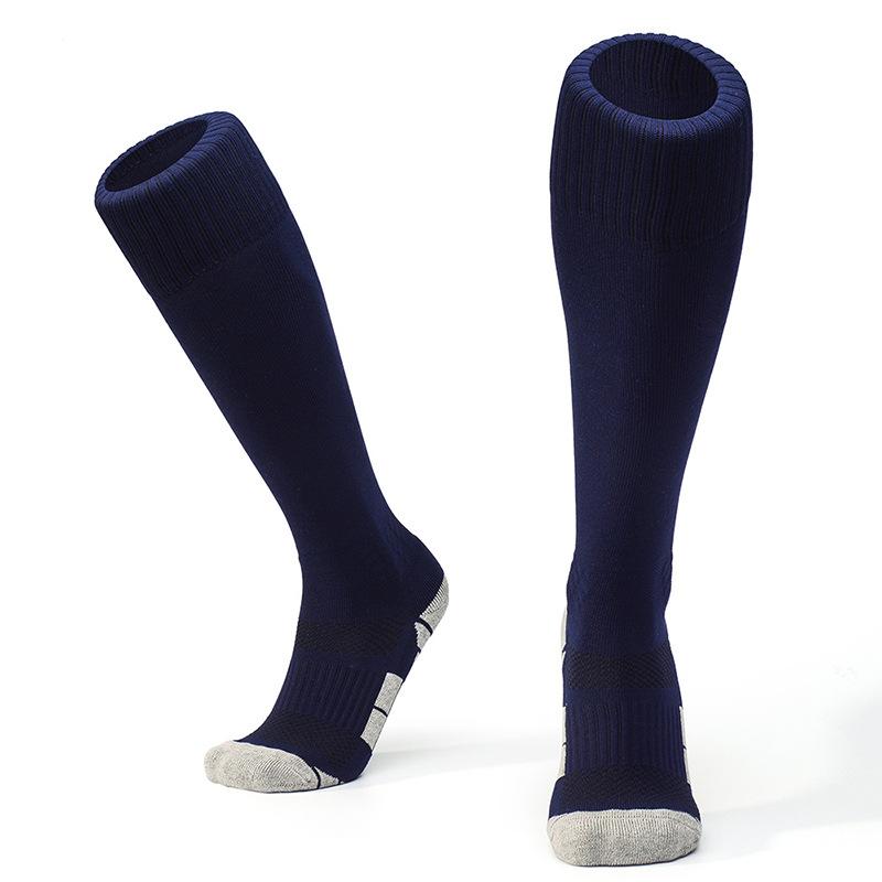 The Same Thickened Towel Bottom Long Football Socks Men'S Wear-Resistant Shock-Absorbing Knee Sports Socks
