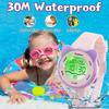 Ayybboo Kids Watch, 7 Color Light Watch, For Girls Boys, Children's Digital Watch, Cat Design, 3ATM Water Resistant / Quartz / Soft Strap For Ages