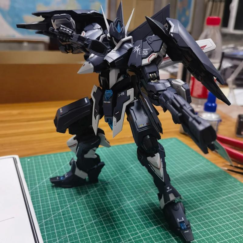 XWS J20 Dragon Soul Fighter Cangwei Alloy Mecha Assembly Model Kit Action Figures Desktop Decoration Doll Boys' Puzzle Toys Gift