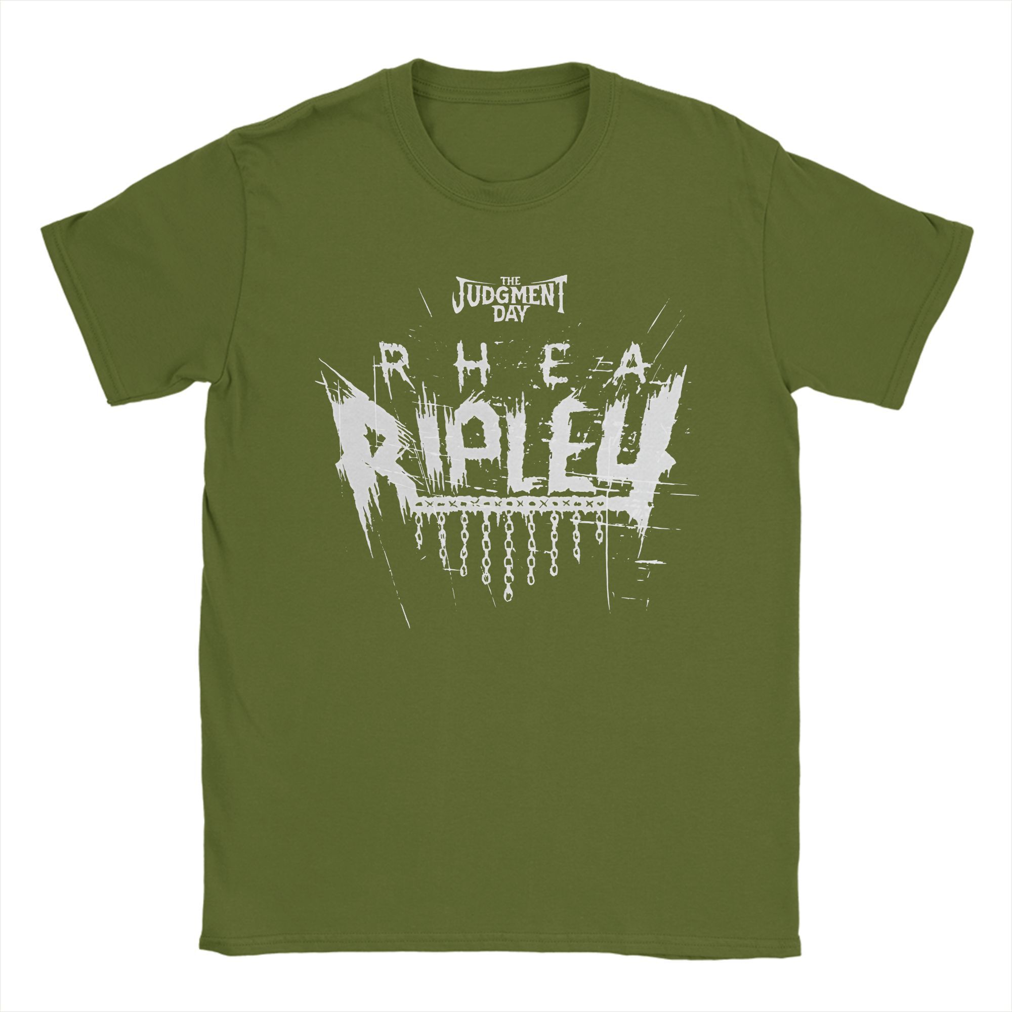 Rhea Ripley 100% Cotton T-Shirt For Men Beach Vintage T Shirts Comfortable Trending Tee Shirt Oversize Wholesale Tops 4XL