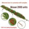 2025 Luxury Norfolk Pine & Rattan Christmas Decor with Soft Touch Rubber Cypress Leaves and Pine Needles