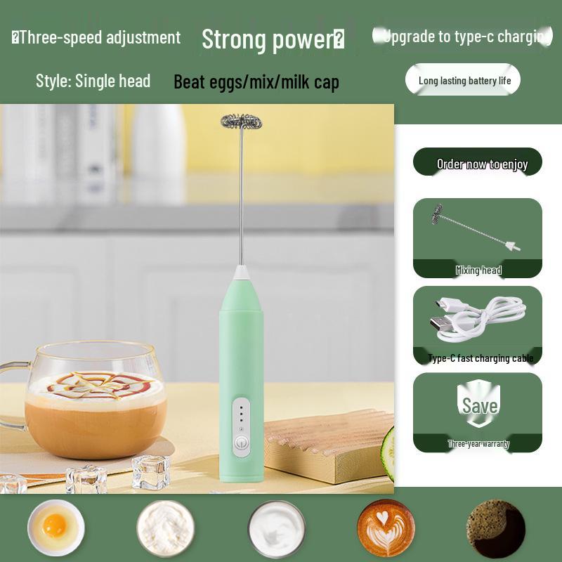 Kabelloser Handheld Elektrischer Milchaufschäumer Mixer für Kaffee