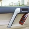 For Toyota Land Cruiser Prado FJ150 2010-2017 Accessories Car Window Glass button lifting switch Sticker Cover Silver/Wood Grain