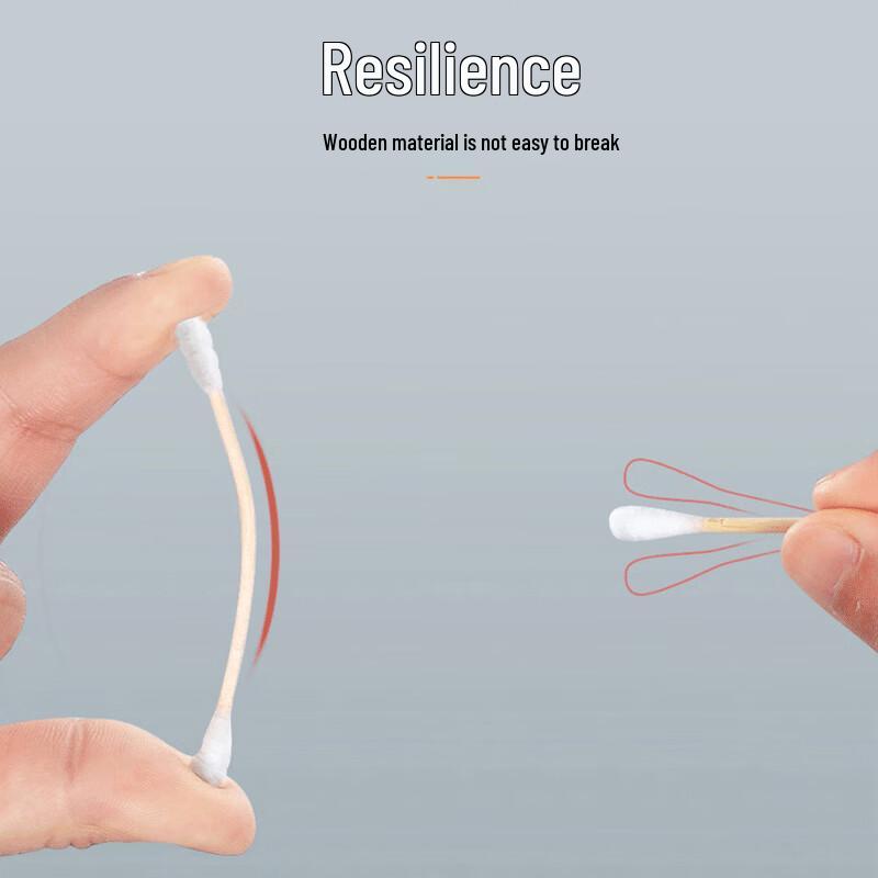 BTN Double-Headed Cotton Swabs, 3-Can Pack