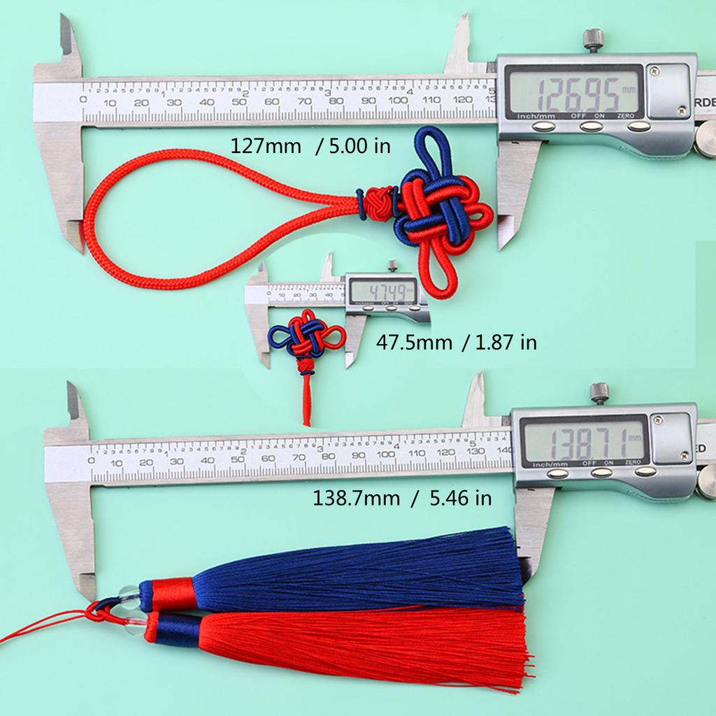 Polyester Chinese Knot Tassels Charm for Handmade Craft Projects Handcrafted Ornament Decorative Festive Supplies