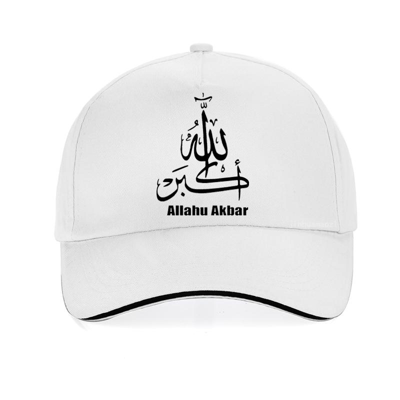 Islámská kaligrafie Alláhu Akbar Unisex Baseballová čepice Módní Unisex Křesťanská čepice Letní Teenager Snapback čepice