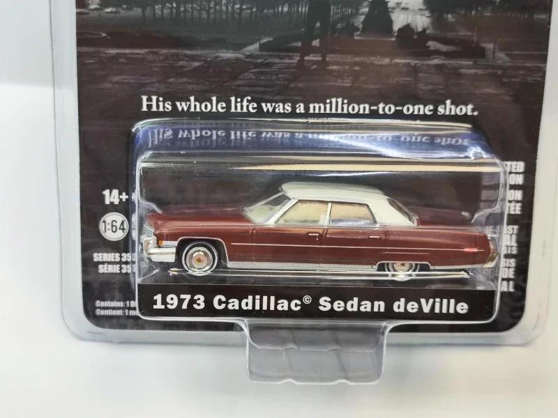 greenlight 1:64 1973 Cadillac Sedan deville High Simulation Diecast Metal Alloy Model Car Toys For Gift Collection W674