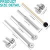 Dovhmoh (128Hz, 256Hz, 512Hz) Tuning Fork Set with Tuner Metronome and Reflex Hammer for Chakra Healing, Sound Therapy, and A-Repair
