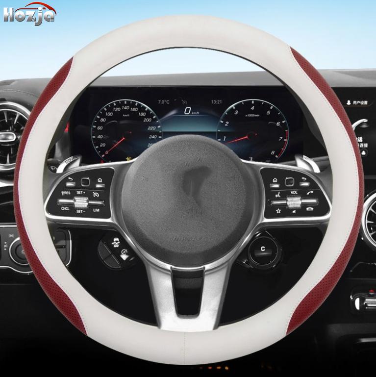 Leather Car Steering Wheel Cover for BMW F23 F22 F32 F33 F36 G30 G31 G32 G01 F45 F90 I3s I3 I8 112 115 F39 G02 Auto Accessories