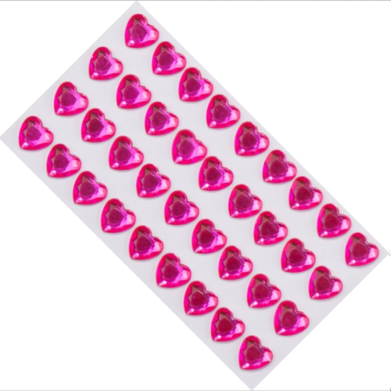 12MM36 Acrylic Love Drill Stick Korean Girl Heart the Same Model Mobile Phone Case Ledger Sticker