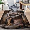 1PC Cowboy hat, leather boots Anti-slip carpet, suitable for Office, bedroomand playrooms. It can also be used as a sofa footrest cover-W27