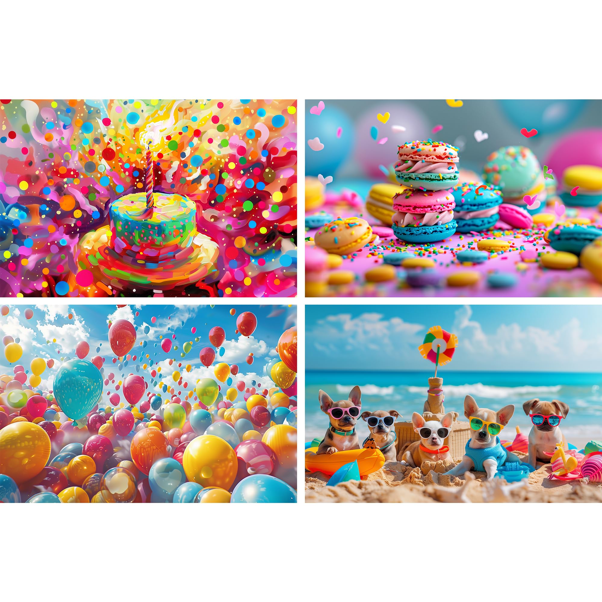 

MISITU Micro Piece Jigsaw Puzzle, 150 Pieces, Puzzle with Postcards, Landscape Paintings, Colorful Design, Perfect for Christmas, Home Decor,