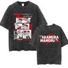 Anime Hajime No Ippo Vintage Washed Tshirt Takamura Hawk KGB T Shirts Kamogawa Boxing Gym T Shirt Men Fashion Oversized Tshirt