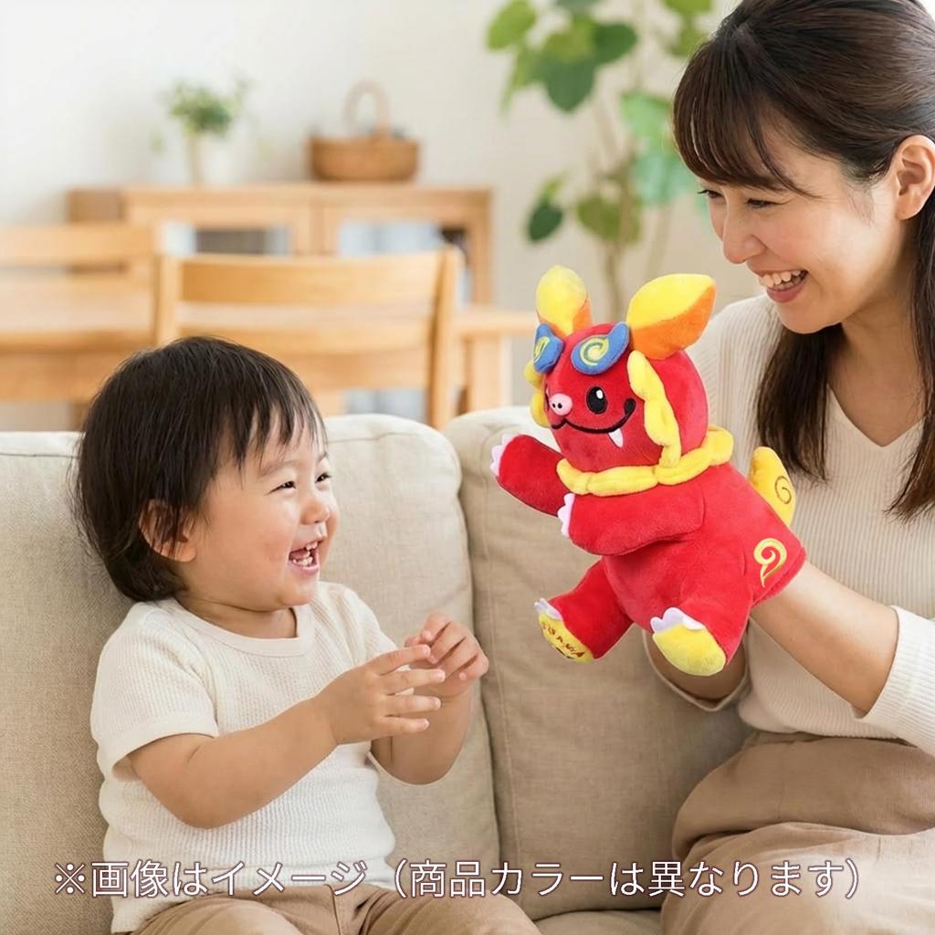 Takeoff Plush Hand Puppet Shisa (Okinawan guardian lion) - Blue